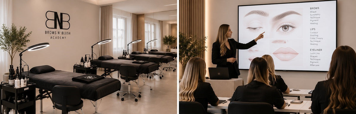 BROWS N’ BLUSH Academy training environment