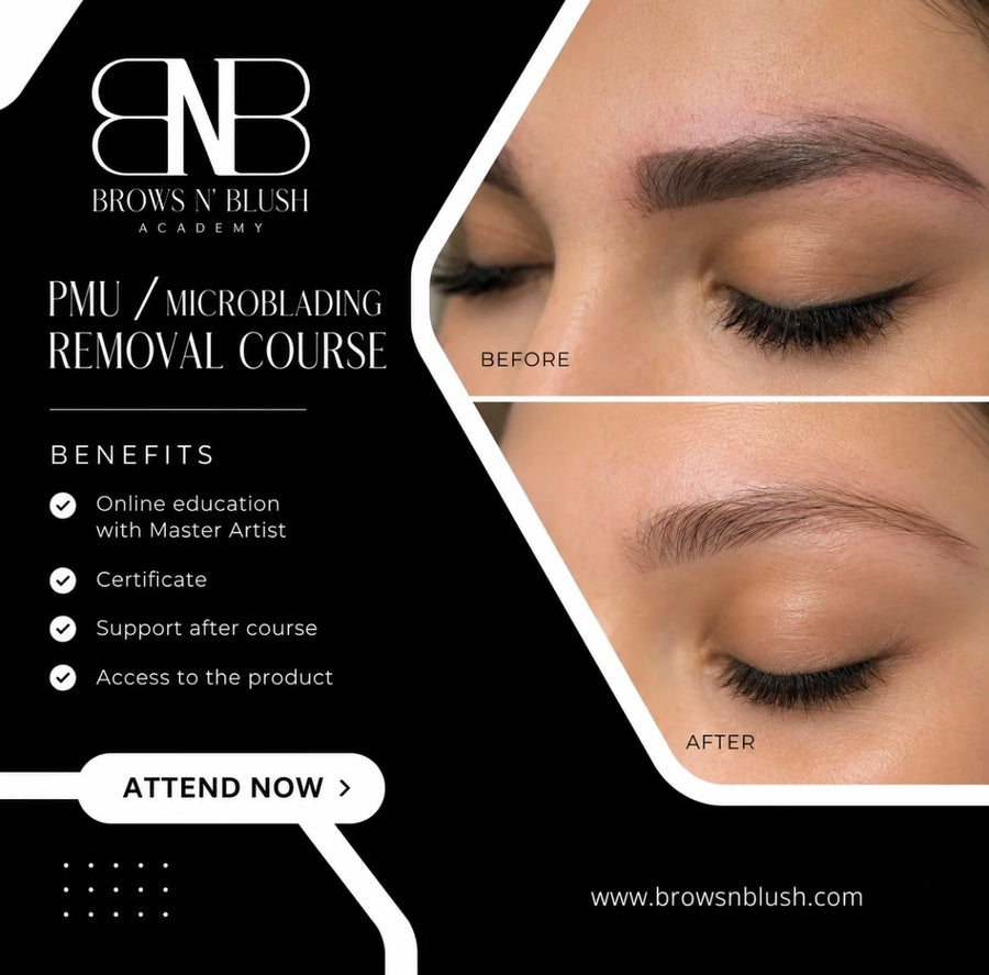 Permanent Make Up and Microblading Removal Education.